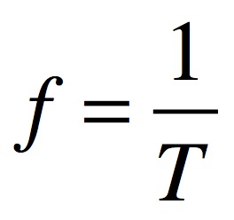 Formule de la fréquence en fonction de la période