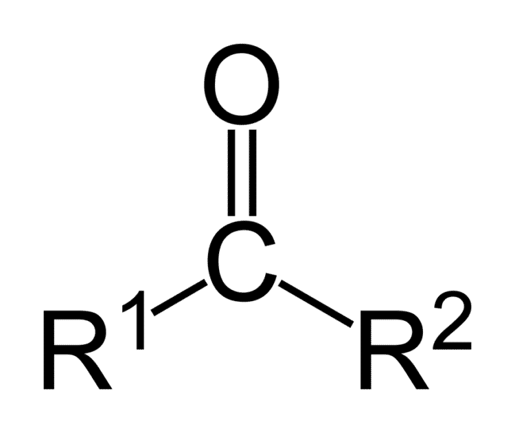 Groupe carbonyle caractéristique de la fonction cétone