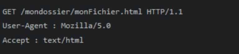 Lignes de code html liées aux pages web envoyées