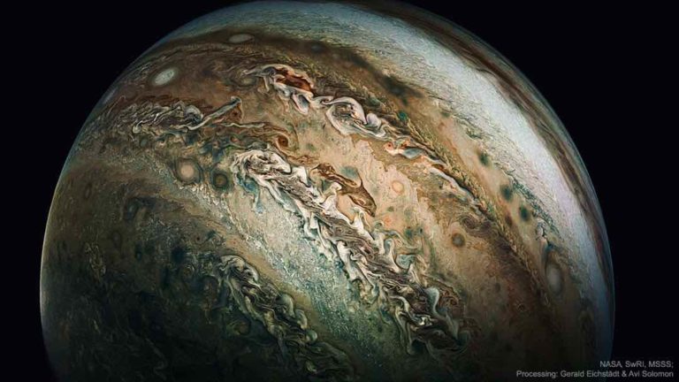 Photo de la planète géante gazeuse Jupiter
