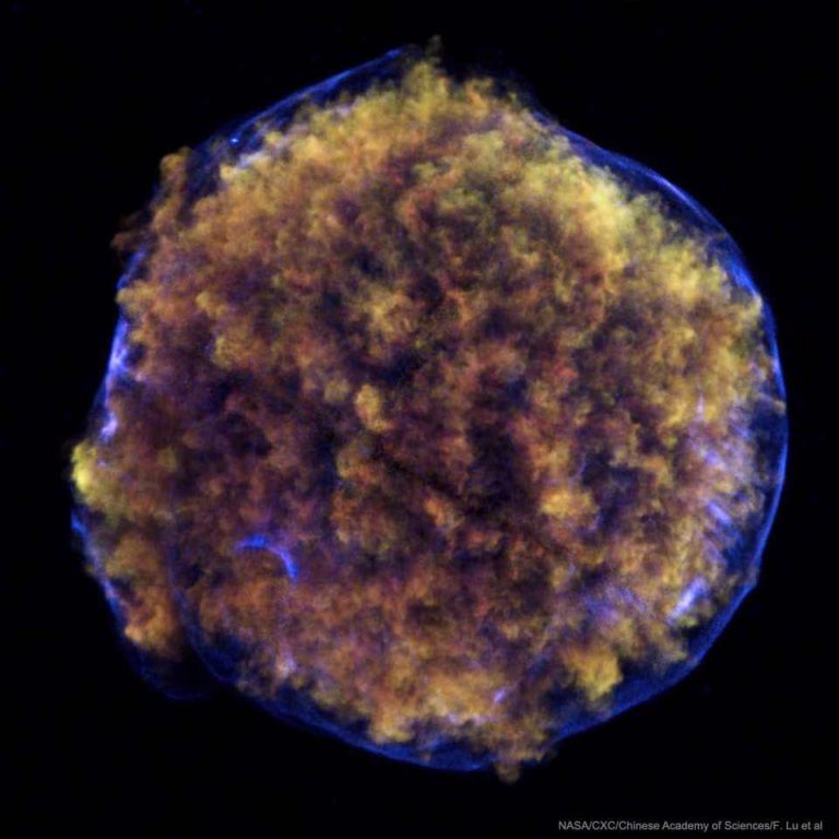 Vraie photo de la supernovae Tycho