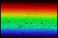 Spectre de raies d'absorption d'une étoile