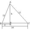 Deux triangles accolés avec des hypothèses pour résoudre un exercice